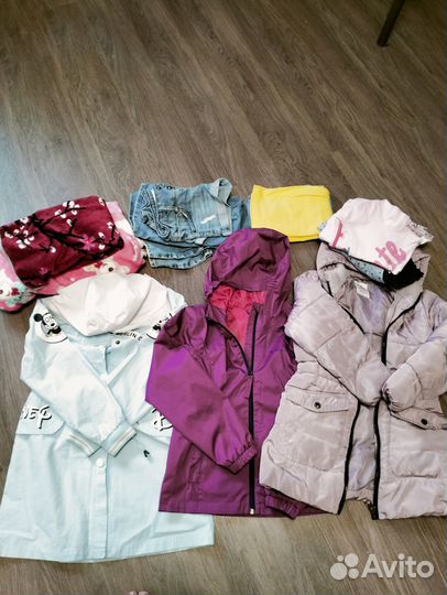 Детские вещи пакетом для девочек 122 128