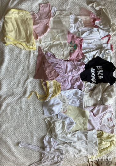Одежда на девочку до 3х месяцев