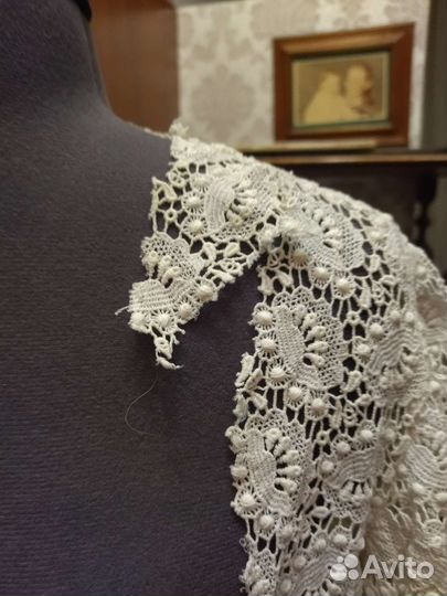 Свадебная накидка кружевная винтажная