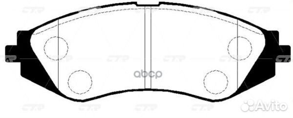 Колодки chevrolet Lacetti,Aveo GK0433 CTR