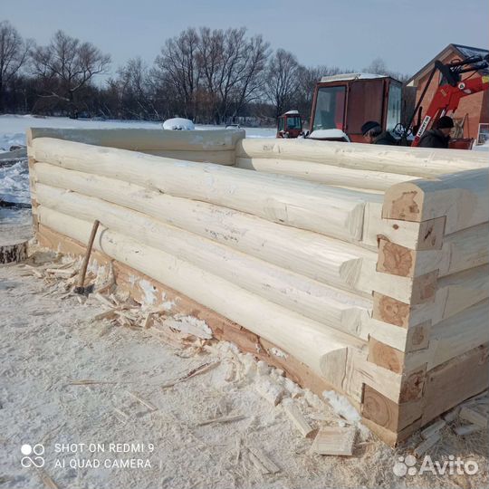 Сруб для бани липа 3*3