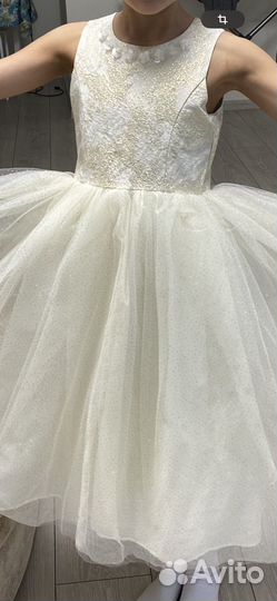 Нарядное платье для девочки 110 116 пышное