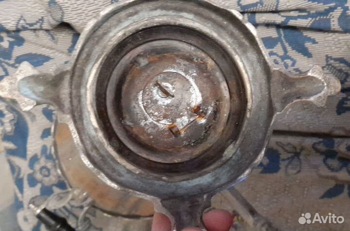 Самовар с подносом латунь 6, 5 л