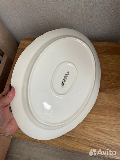Блюдо фарфор ретро h&m home