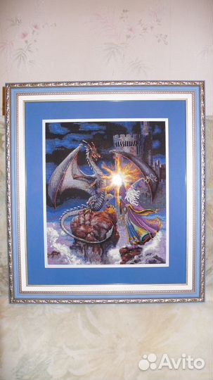 Вышитая картина Magnificient Wizard ручной работы