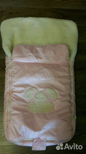 Теплый конверт в коляску, санки из овчины