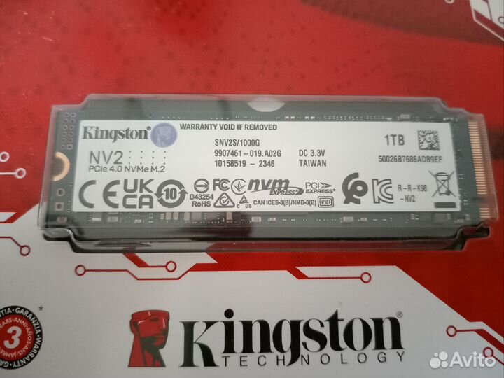 Новый SSD 1tb m.2 nvme