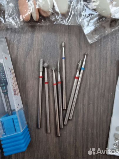 Набор гель лаков luxio,beautix,стразы,фрезы и тд