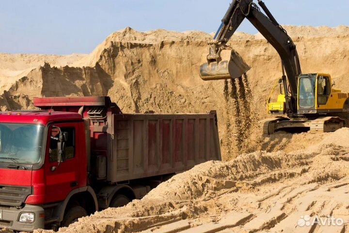 Песок карьерный