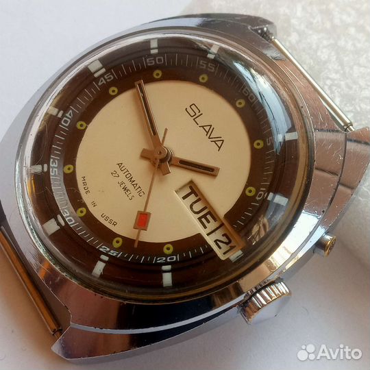 Часы СССР наручные Слава автоподзавод 27 камней