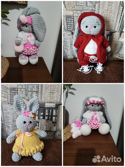 Детские игрушки из гипоаллергенной пряжи