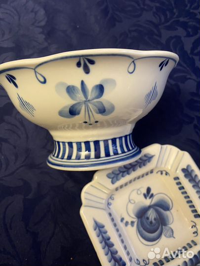 Гжель Фарфоровая посуда СССР