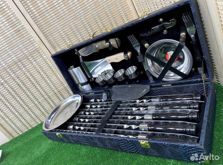 Подарочные наборы шампуров в кейсе