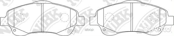 PN1233-nibk колодки дисковые передние Toyota A