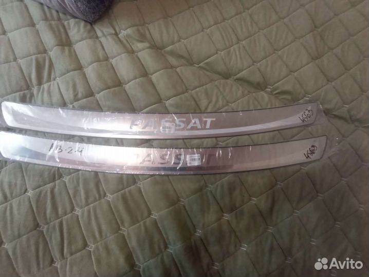 Накладка на бампер Фольксваген пассат б7