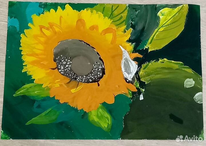 Картина гуашью