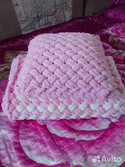 Плед детский плюшевый