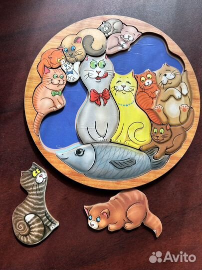 Деревянный пазл головоломка