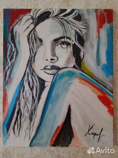 Картина акрилом 