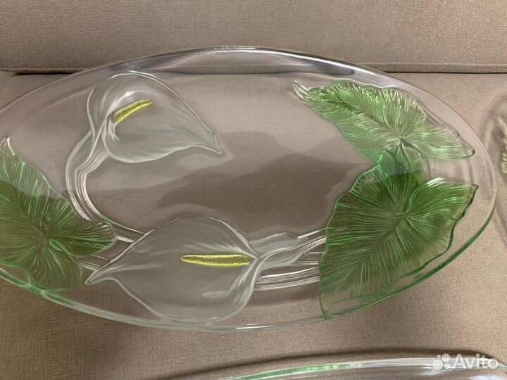 Набор подносов из стекла СССР