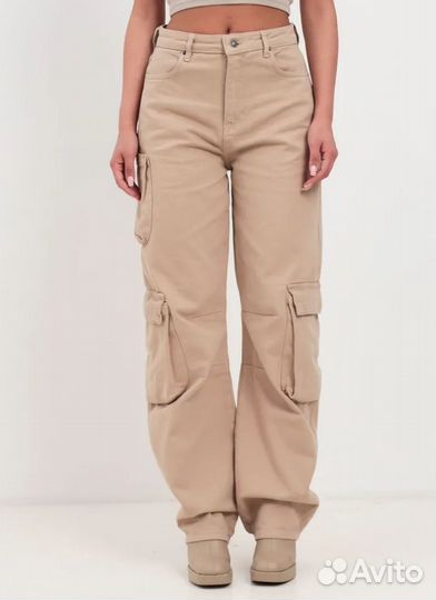 Джинсы женские карго новые р. 48