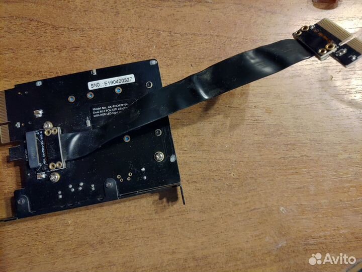 Переходник PCI-e Akasa AK-pccm2P-04 на 2 M2 SSD
