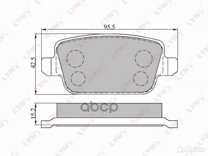 Колодки тормозные ford galaxy/mondeo/S-MAX/volv