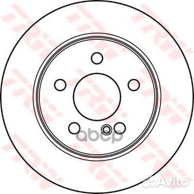 Диск тормозной задний MB W204 07- /D278mm DF4