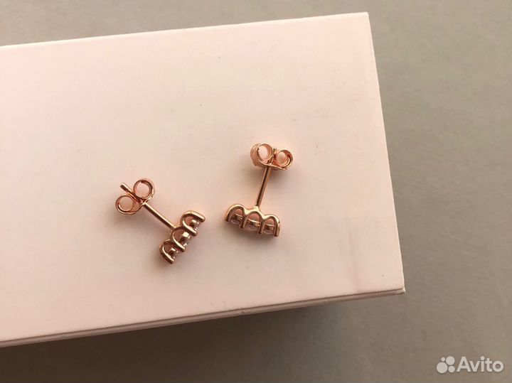 Серьги пардора rose 280725CZ сияющая элегантность