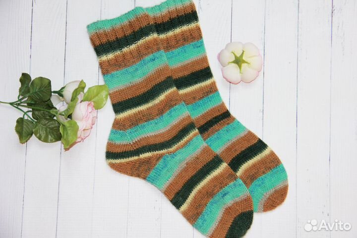 Носки шерстяные вязаные женские