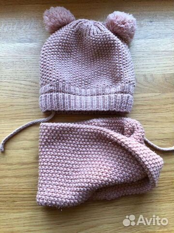 Шапка и шарф (снуд) Zara для девочки
