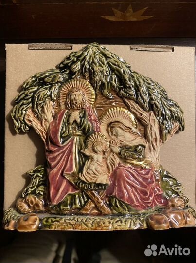 Чешская статуэтка с религиозным сюжетом