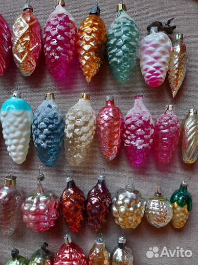 Елочные игрушки Шишки 50шт
