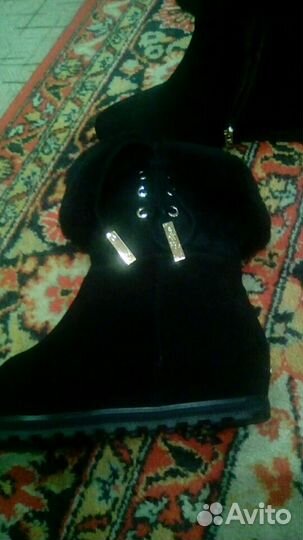 Замшевые зимние сапоги alba