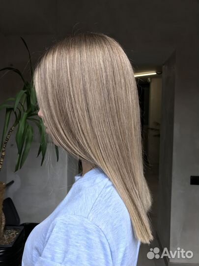 Модель на окрашивание волос в салон красоты бизнес