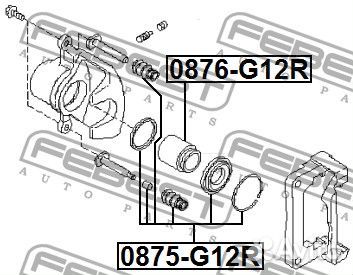 Поршень суппорта тормозного заднего