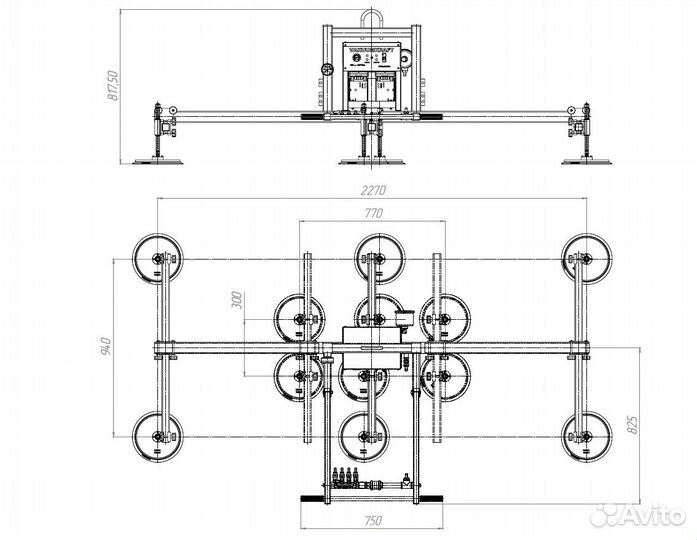 Вакуумный захват для металла VakuumKraft VKG-500