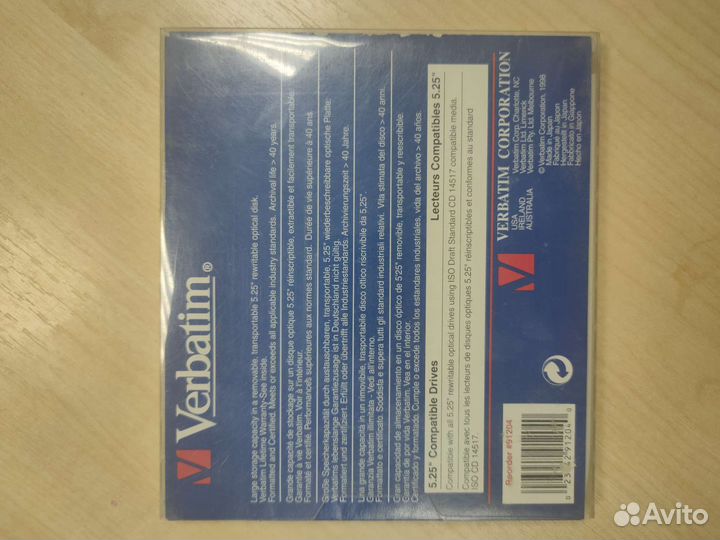 Магнито-оптический диск Verbatim 2.6 Gb