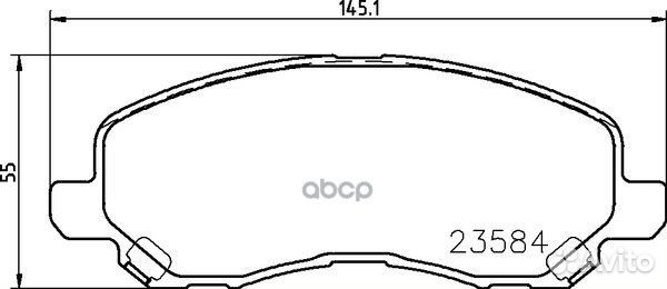 Колодки тормозные дисковые перед (PF-3548)