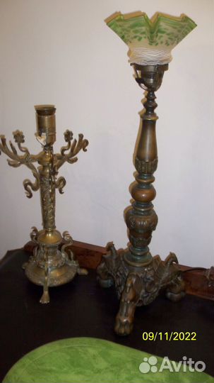 Лампа настольная антиквариат