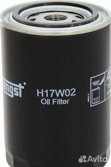 Фильтр масляный hengst h17w02