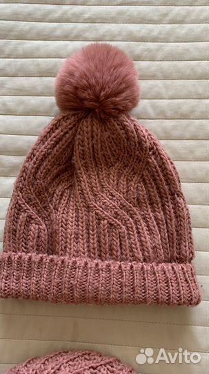 Шапка и снуд zara для девочки весна-осень