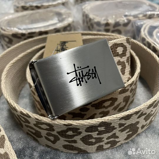 Ремень Stussy леопардовый