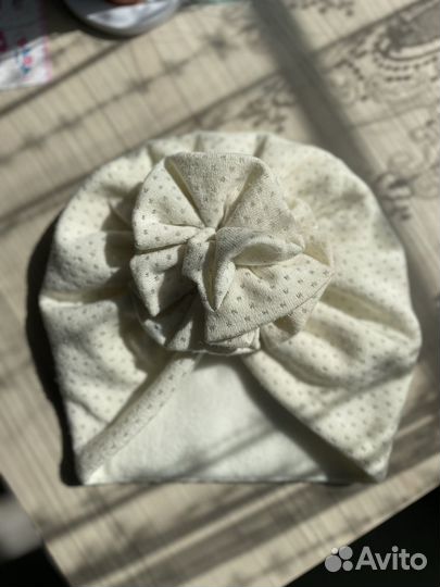 Шапочка-тюрбан для девочки