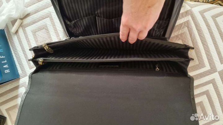 Мужской кожаный портфель wanlima