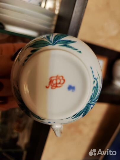 Фарфоровая Чашка с блюдцем лфз