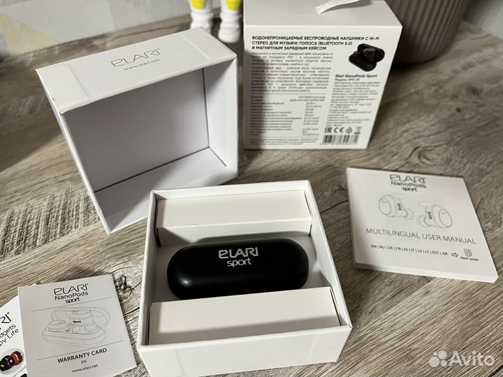 Беспроводные наушники Elari NanoPods Sport Black