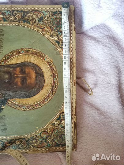 Икона антикварная старинная xx века