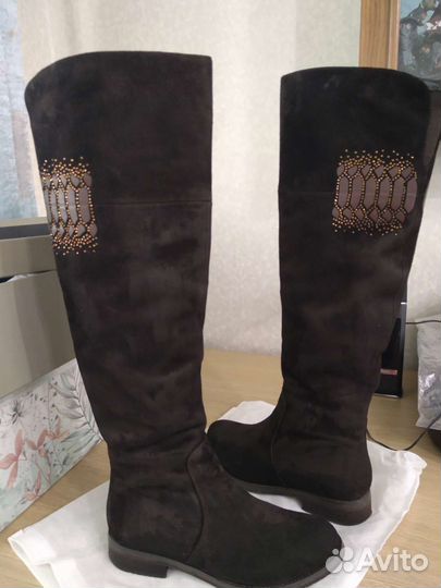 Сапоги ботфорты новые зимние р36