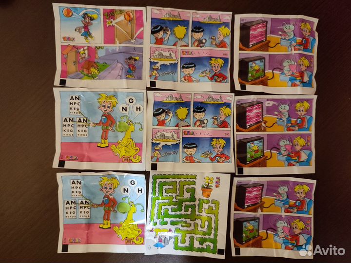 Вкладыши от жвачек